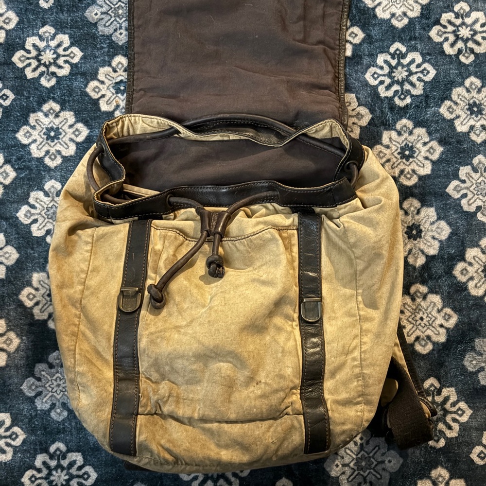 Fossil Tan and Brown Men's Backpack - Picture 2 of 4